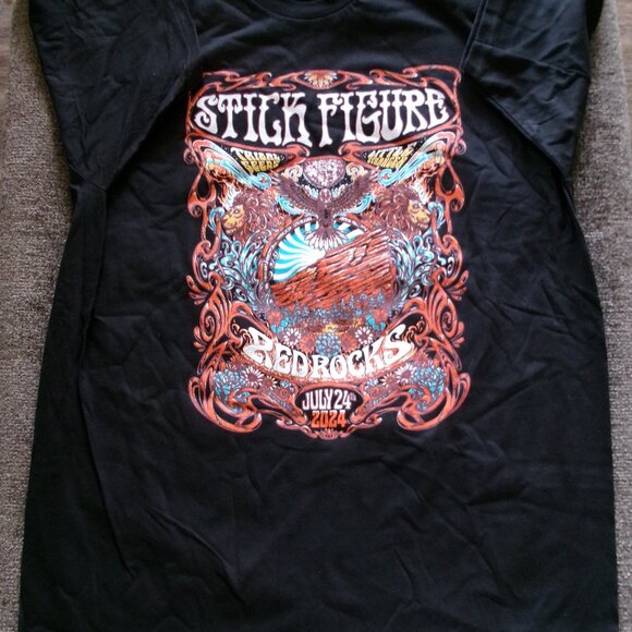 Stick Figure Red Rocks 2024 Concert T-Shirt Mens S/S Sz XL - New - Picture 4 of 5